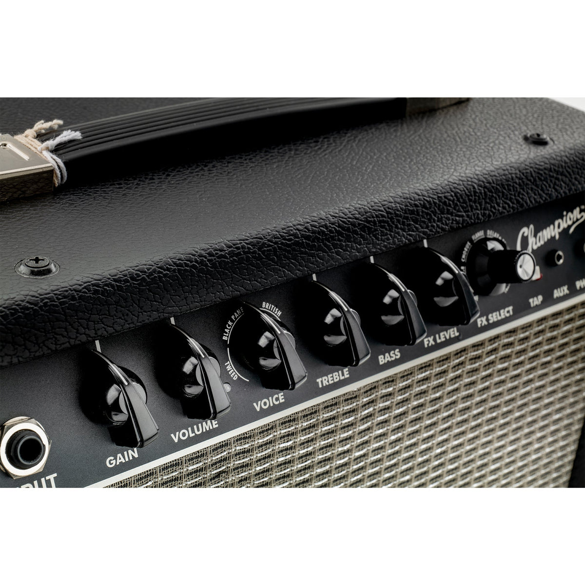 Musiclily Pro 1/4 Inch Universal Fitting Solid Knobs Guitar Amplifier Effect Pedal Chicken Head Pointer Knobs with Set Screw, Set of 6