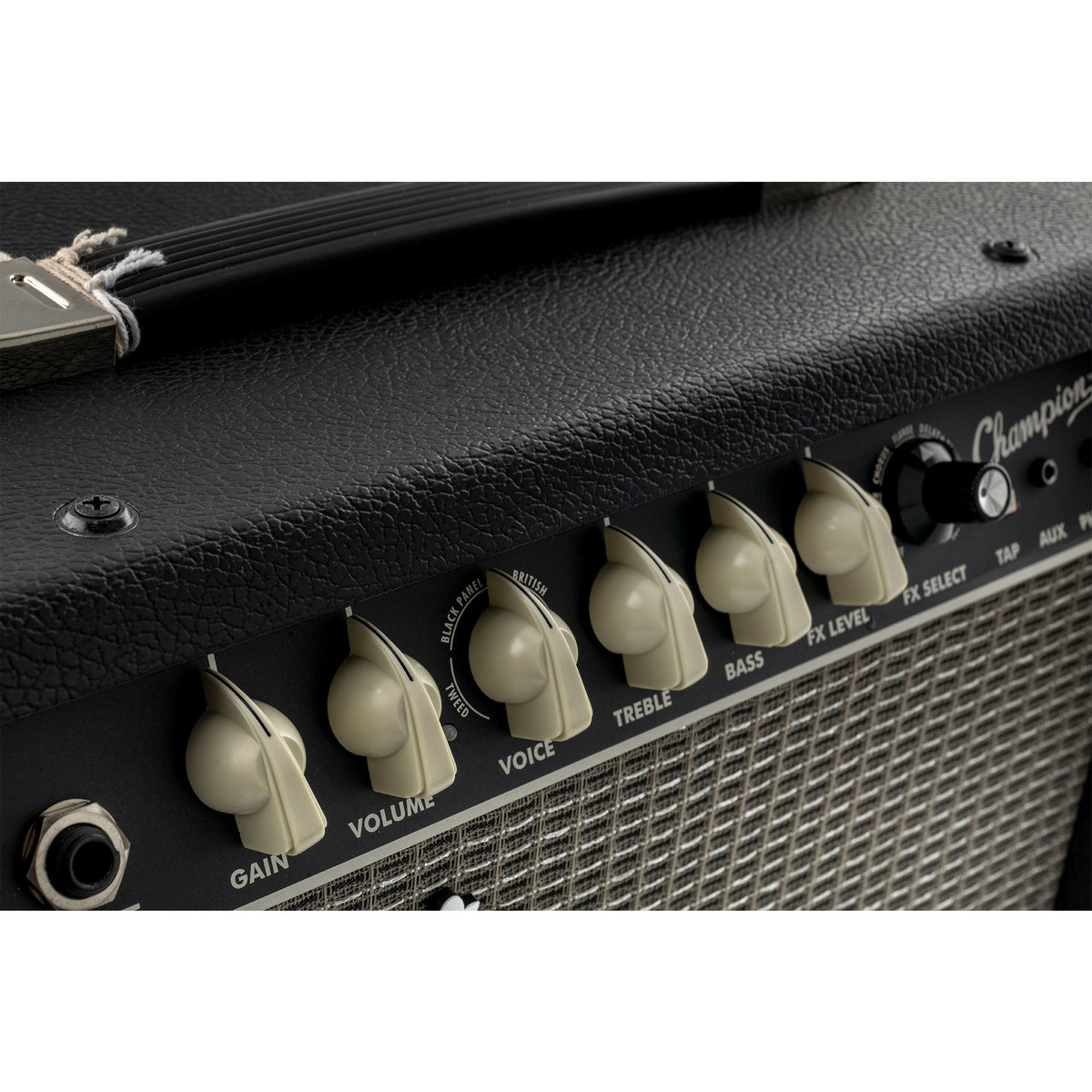 Musiclily Pro 1/4 Inch Universal Fitting Solid Knobs Guitar Amplifier Effect Pedal Chicken Head Pointer Knobs with Set Screw, Set of 6
