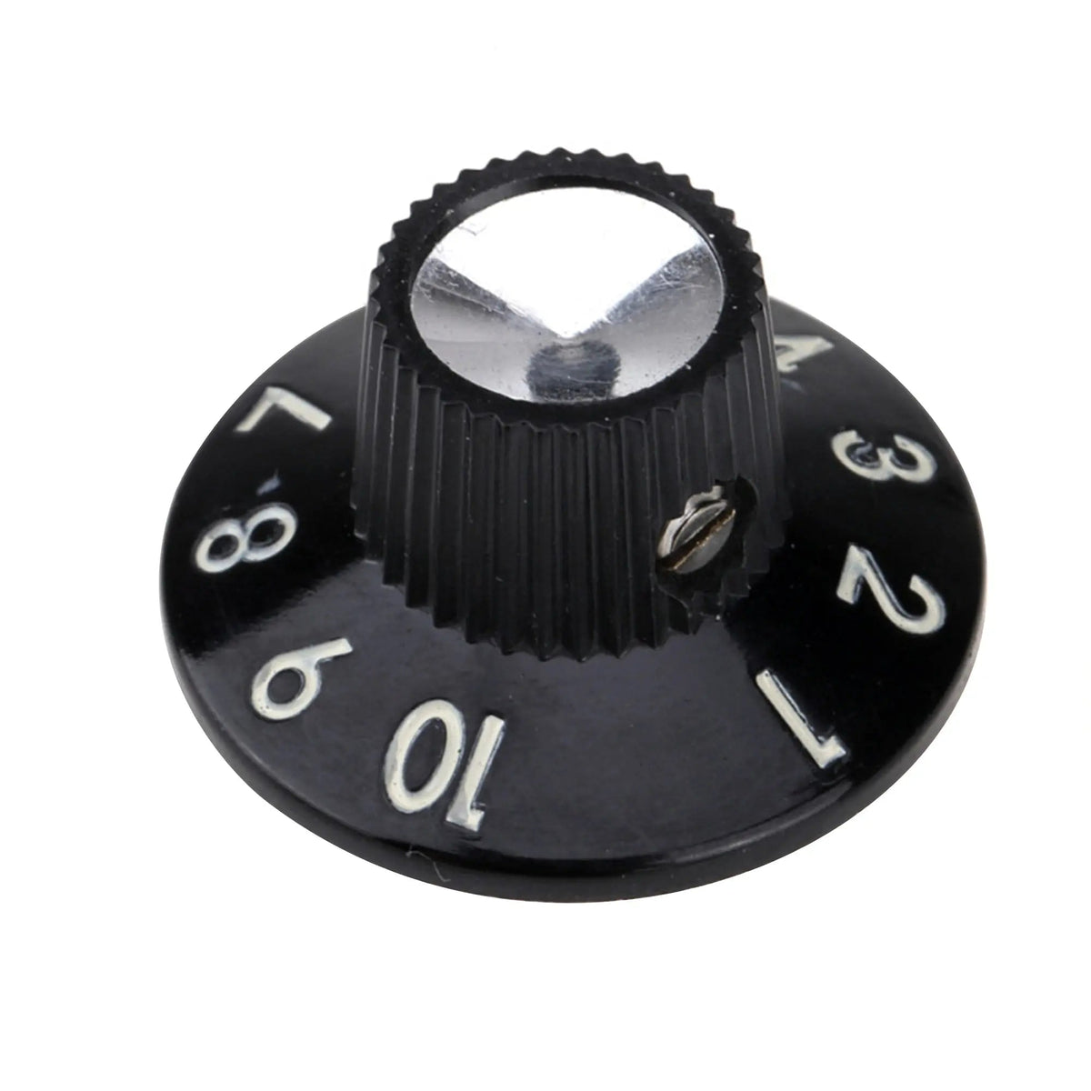 Musiclily Pro 1/4 Inch Universal Fitting Solid Knobs Guitar Amplifier Effect Pedal Skirted Amp Knobs, Set of 6