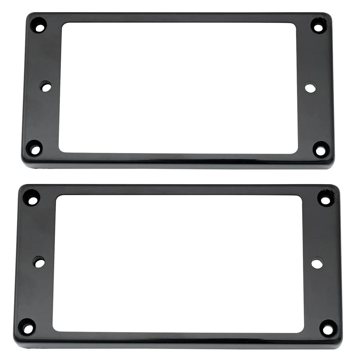 Musiclily Pro Plastic Flat Bottom Humbucker Pickup Mounting Rings Set for Electric Guitar