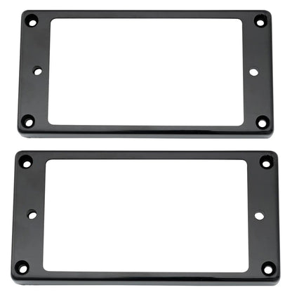 Musiclily Pro Plastic Flat Bottom Humbucker Pickup Mounting Rings Set for Electric Guitar