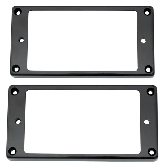 Musiclily Pro Plastic Flat Bottom Humbucker Pickup Mounting Rings Set for Electric Guitar