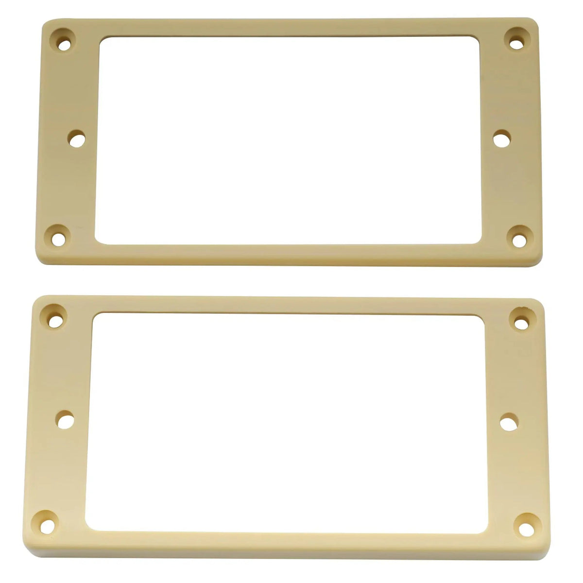 Musiclily Pro Plastic Flat Bottom Humbucker Pickup Mounting Rings Set for Electric Guitar
