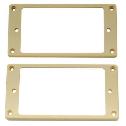 Musiclily Pro Plastic Flat Bottom Humbucker Pickup Mounting Rings Set for Electric Guitar