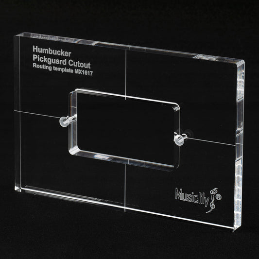 Musiclily Pro CNC Accurate Acrylic Open Style Humbucker Pickup Routing Template for Electric Guitar Pickguard