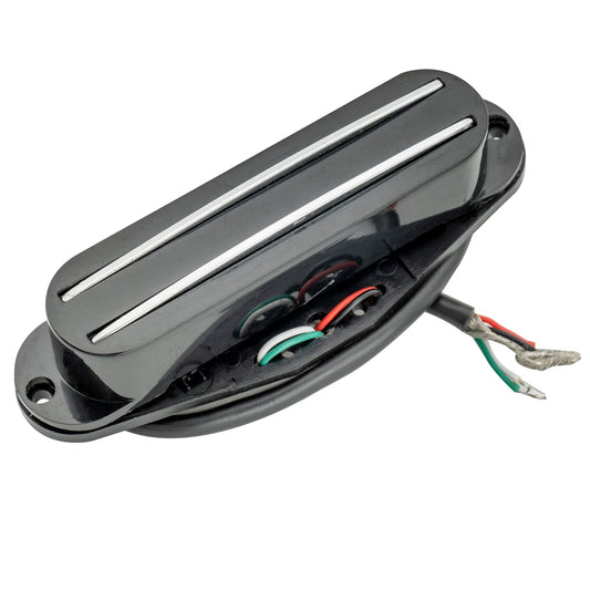 Musiclily Basic High Output Rail Blade Ceramic Single Coil Sized Humbucker Pickup for Strat Style Electric Guitar
