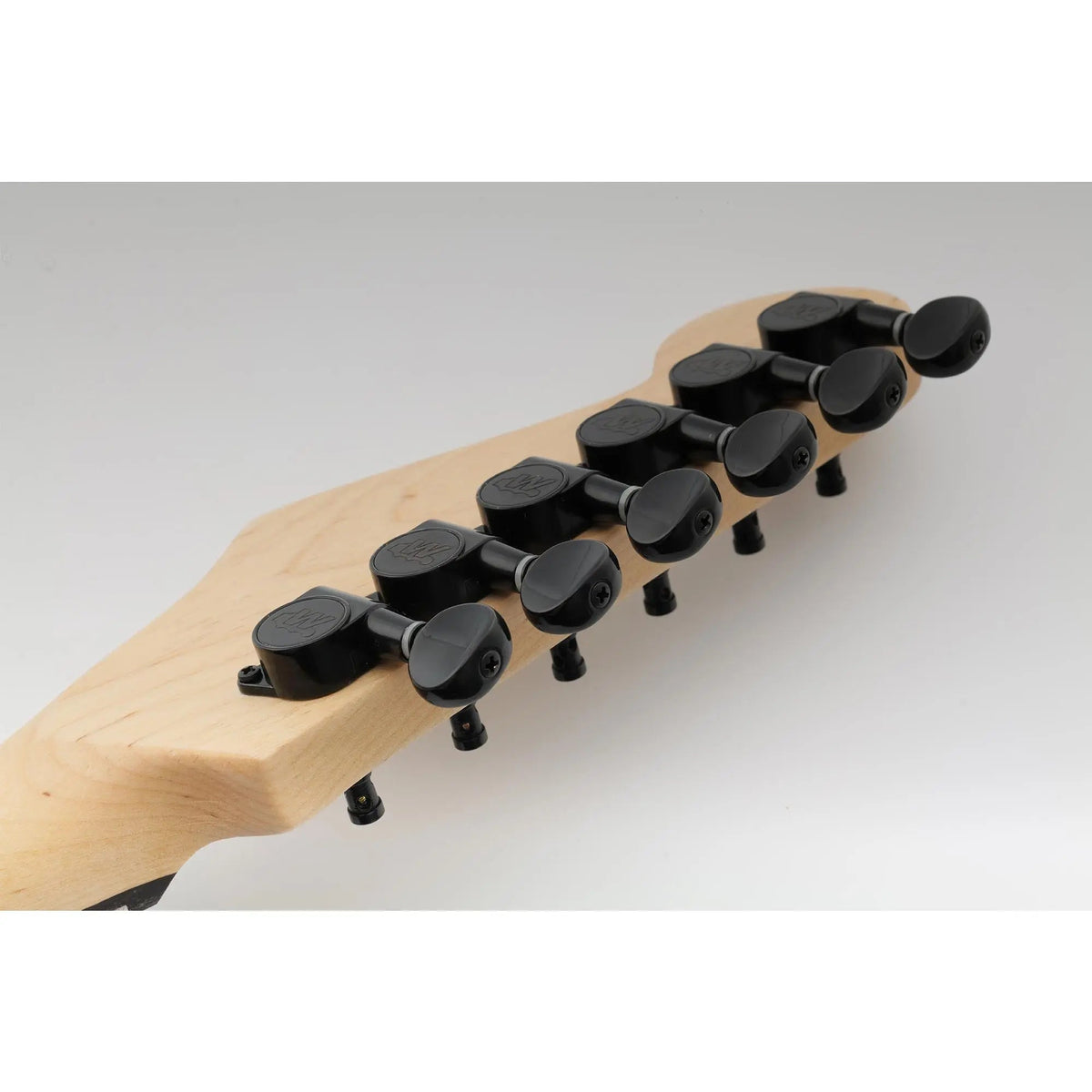 Wilkinson 6-in-line E-Z-LOK Vintage Oval Button Guitar Tuners Machine Heads Tuning Pegs Keys Set for Fender Strat/Tele Style Electric Guitar