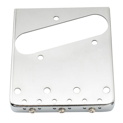 Wilkinson WTB 54mm(2-1/8 inch) Ashtray Brass Compensated 3-Saddle Guitar Bridge for Tele Style Guitar