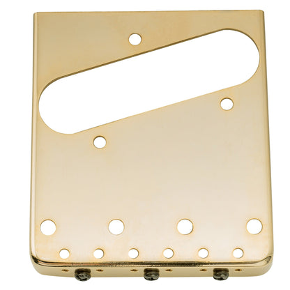 Wilkinson WTB 54mm(2-1/8 inch) Ashtray Brass Compensated 3-Saddle Guitar Bridge for Tele Style Guitar