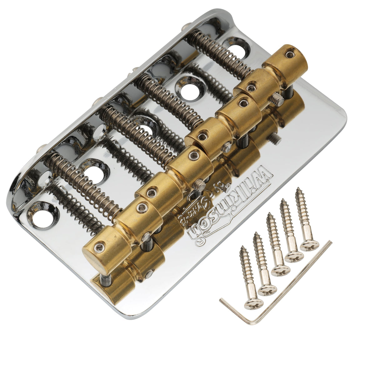 Wilkinson WBBC Bass Bridge Brass Saddles for 4-String Precision Bass/ Jazz Bass