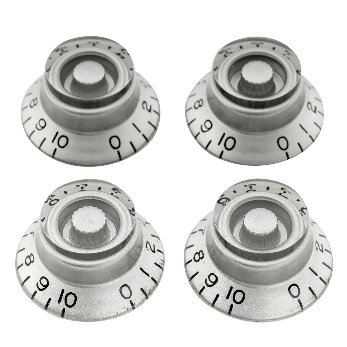 Musiclily Pro Metric Coarse 18-Spline Top Hat Bell Knobs Tone Volume Control Knobs for Epiphone LP SG Style Electric Guitar, Set of 4