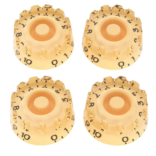 Musiclily Pro Metric Coarse 18-Spline Knurled Guitar Knobs Tone Volume Speed Control Knobs for Epiphone Les Paul SG Style Electric Guitar, Set of 4