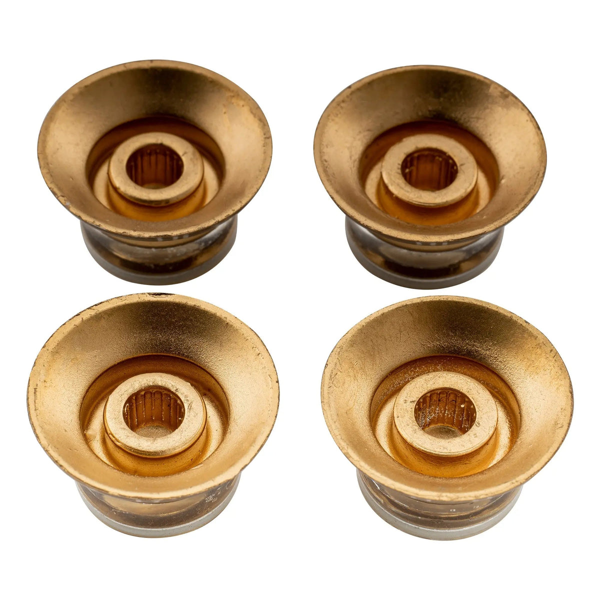 Musiclily Pro Metric Coarse 18-Spline Top Hat Bell Knobs Tone Volume Control Knobs for Epiphone LP SG Style Electric Guitar, Set of 2T2V