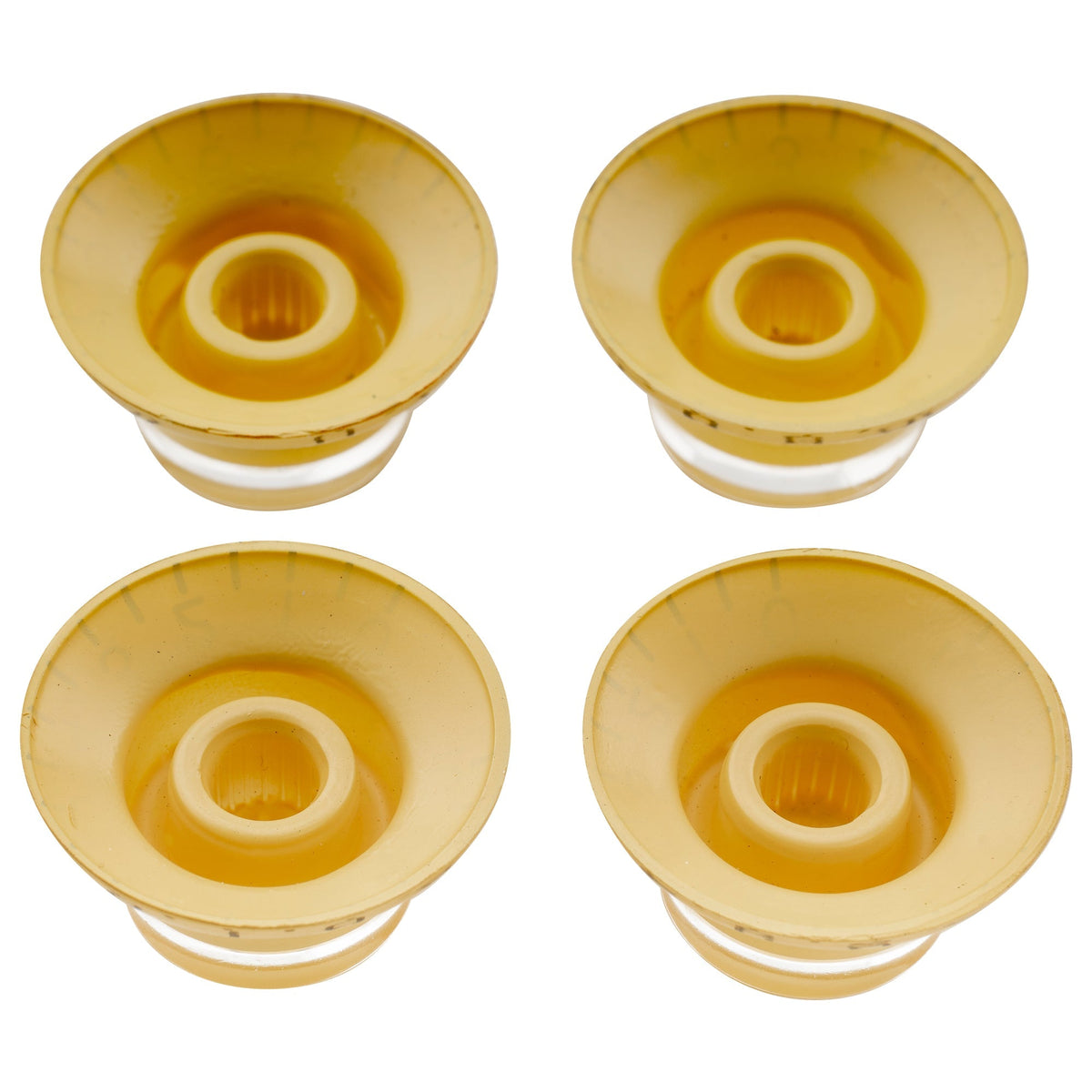 Musiclily Pro Left Handed Metric Coarse 18-Spline Top Hat Bell Knobs Tone Volume Control Knobs for Epiphone LP SG Style Electric Guitar, Set of 4