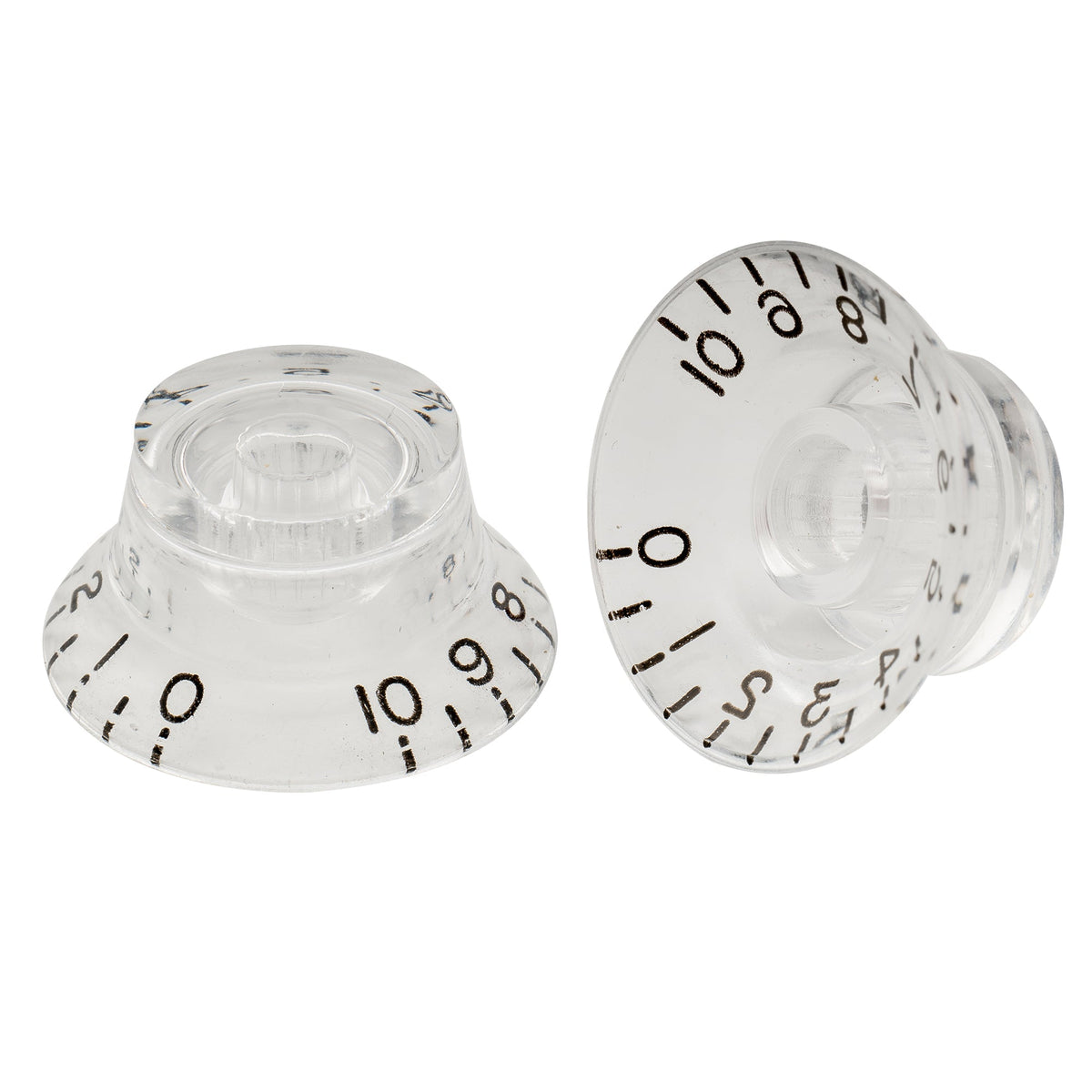 Musiclily Pro Left Handed Metric Coarse 18-Spline Top Hat Bell Knobs Tone Volume Control Knobs for Epiphone LP SG Style Electric Guitar, Set of 4