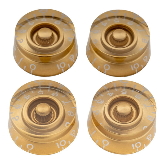 Musiclily Pro Left Handed Metric Coarse 18-Spline Guitar Knobs Tone Volume Speed Control Knobs Set for Epiphone Les Paul SG Style Electric Guitar, Set of 4