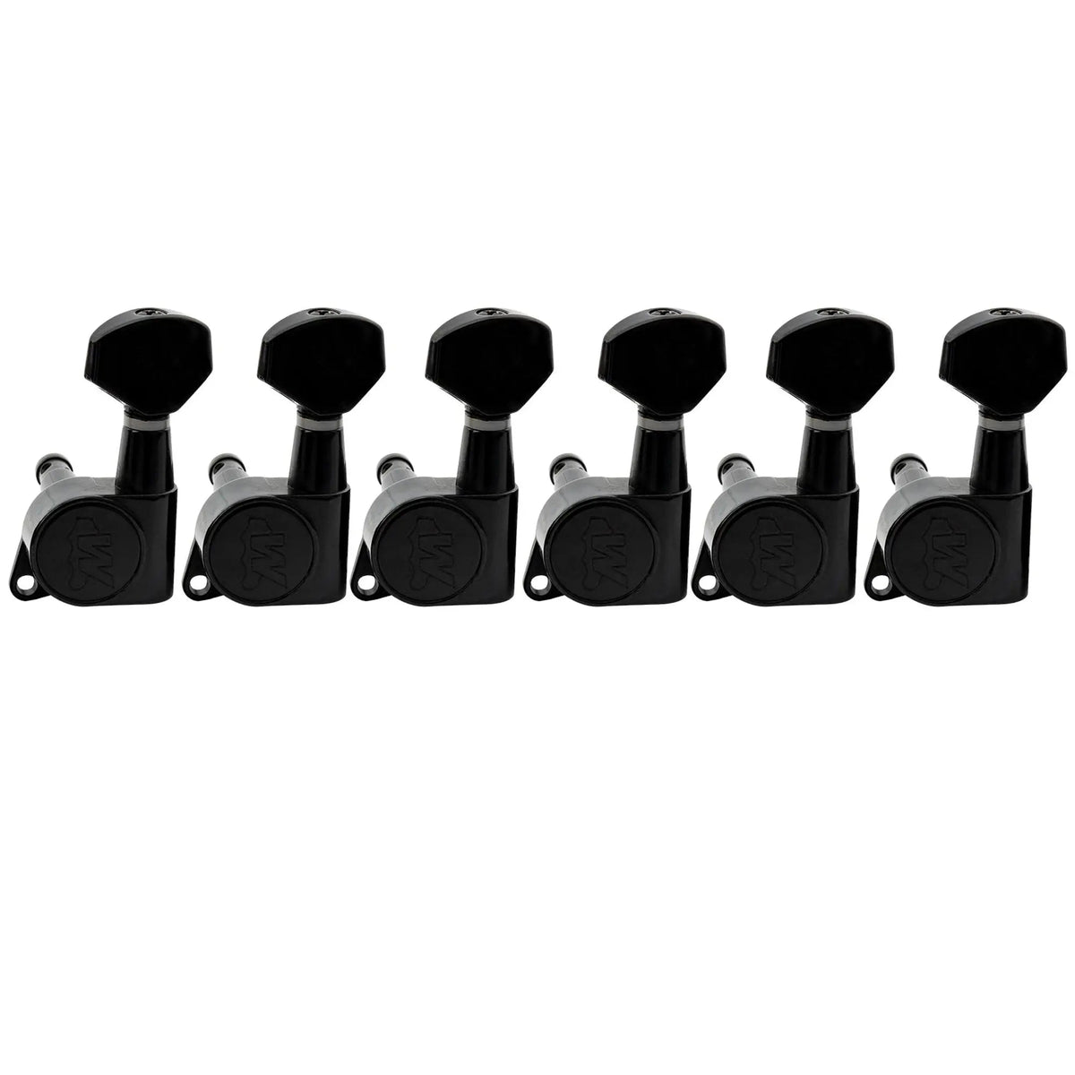 Wilkinson Left Handed 6-in-line E-Z-LOK Guitar Tuners Tuning Pegs Keys Machine Heads Set for Fender Strat/Tele Style Electric Guitar