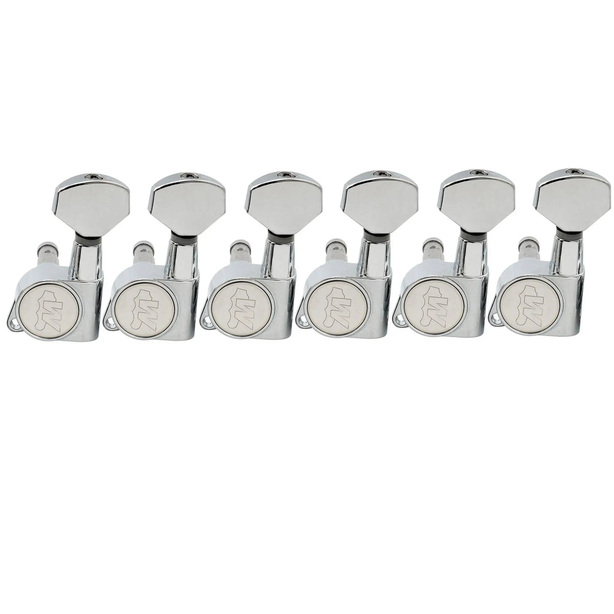 Wilkinson Left Handed 6-in-line E-Z-LOK Guitar Tuners Tuning Pegs Keys Machine Heads Set for Fender Strat/Tele Style Electric Guitar