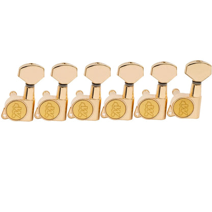 Wilkinson Left Handed 6-in-line E-Z-LOK Guitar Tuners Tuning Pegs Keys Machine Heads Set for Fender Strat/Tele Style Electric Guitar