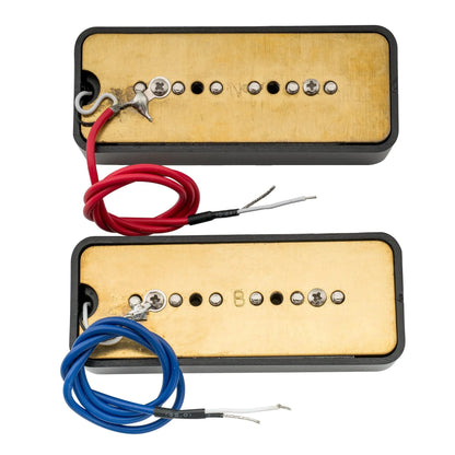 Wilkinson M Series Low Gauss Iconic Sound Ceramic P90 Soapbar Single Coil Pickups Set for SG LP Style Electric Guitar