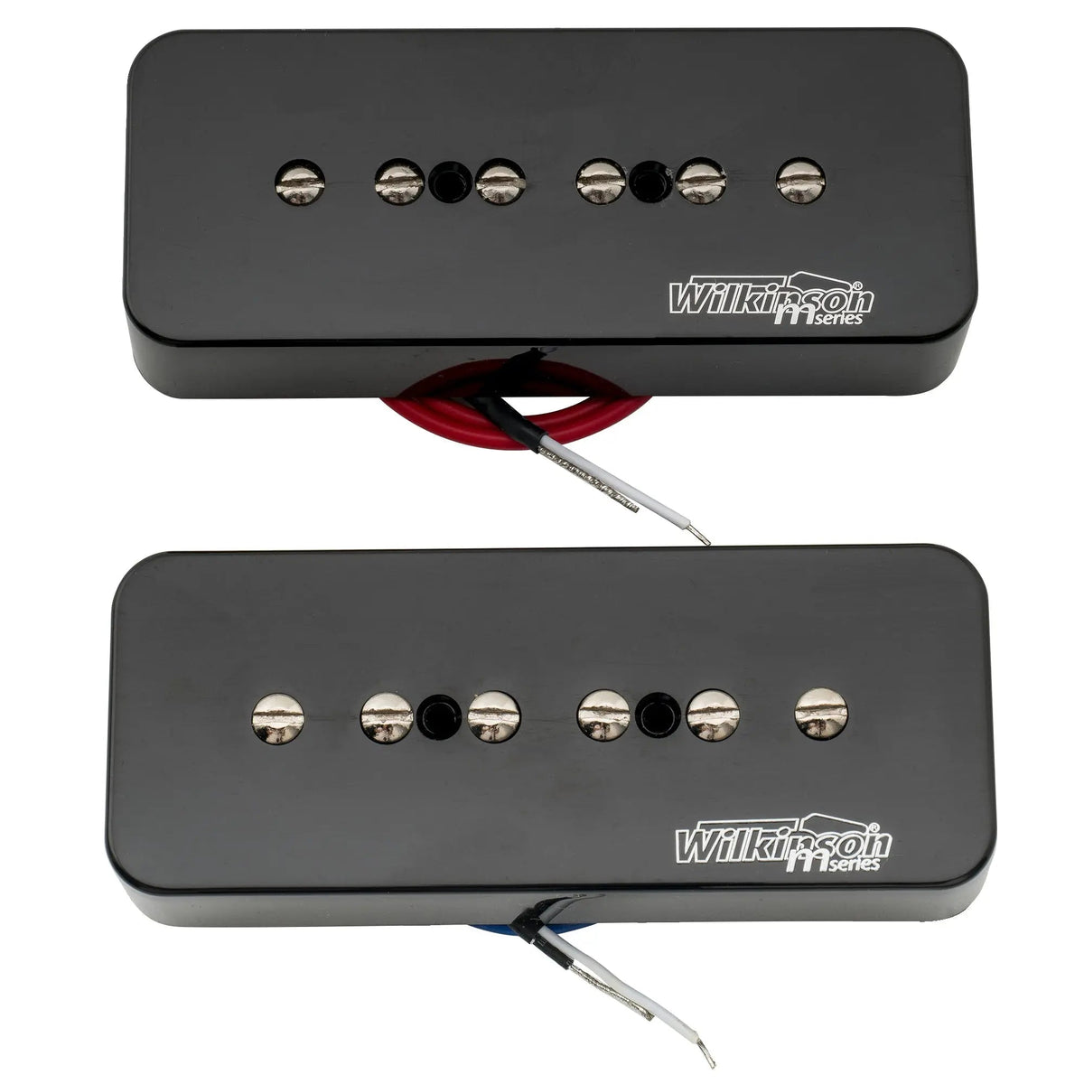 Wilkinson M Series Low Gauss Iconic Sound Ceramic P90 Soapbar Single Coil Pickups Set for SG LP Style Electric Guitar