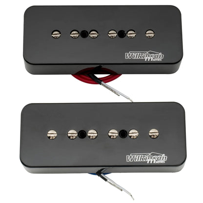 Wilkinson M Series Low Gauss Iconic Sound Ceramic P90 Soapbar Single Coil Pickups Set for SG LP Style Electric Guitar