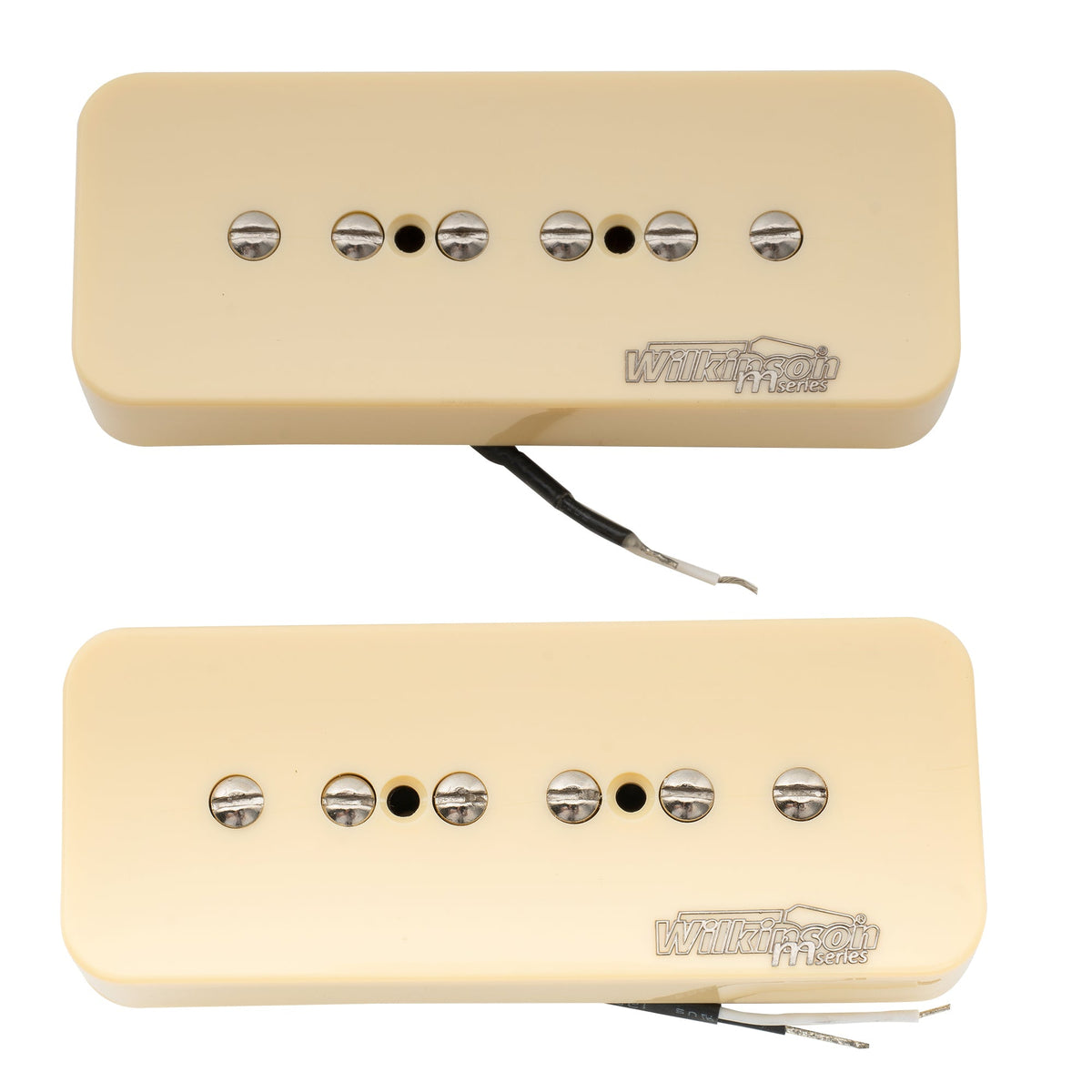 Wilkinson M Series Low Gauss Iconic Sound Ceramic P90 Soapbar Single Coil Pickups Set for SG LP Style Electric Guitar