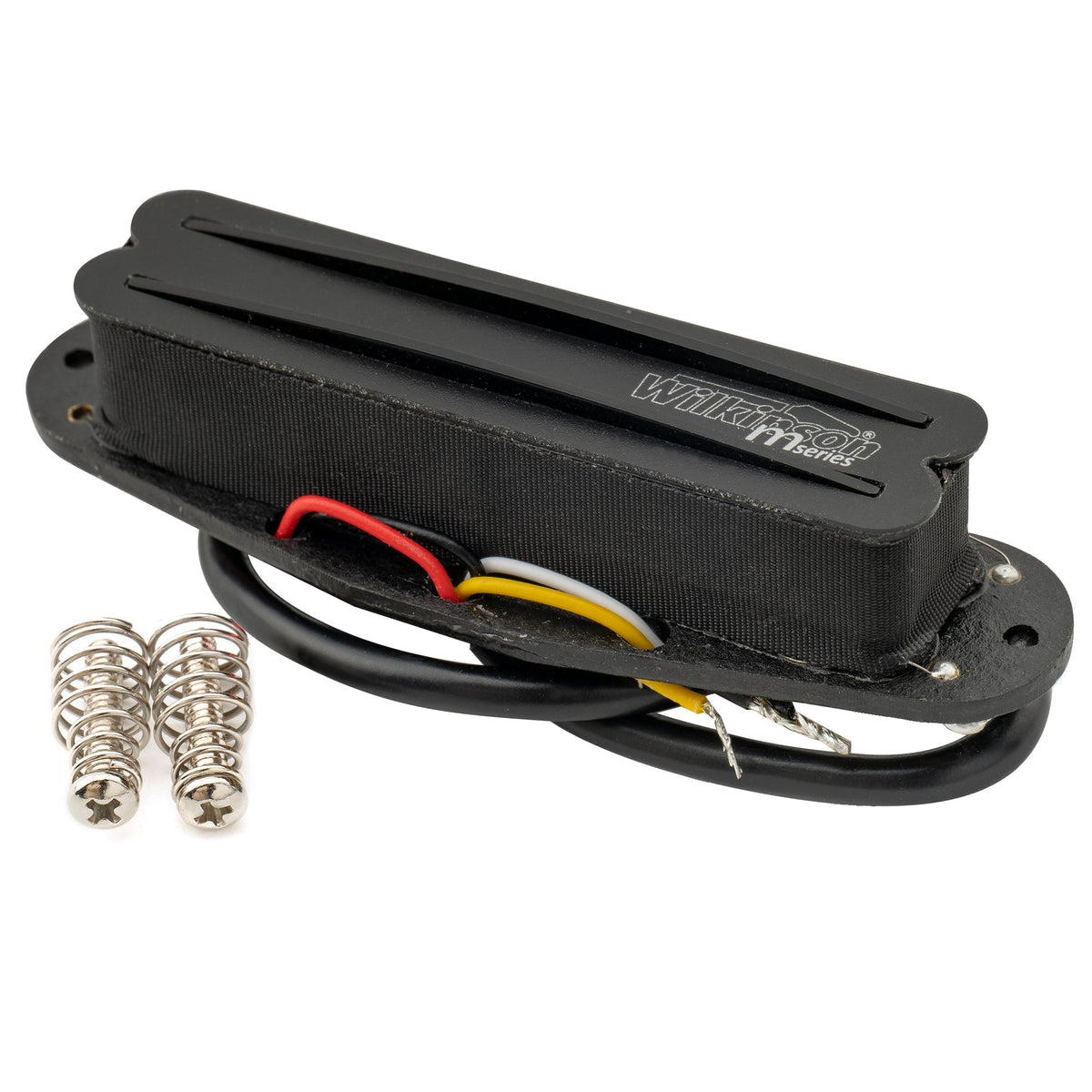 Wilkinson M Series Low Gauss Rail Blade Ceramic Single Coil Sized Humbucker Bridge Pickup for Strat Style Electric Guitar