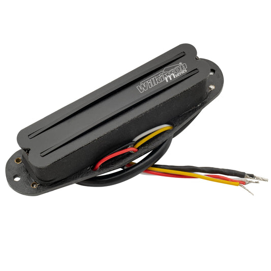 Wilkinson M Series Low Gauss Rail Blade Ceramic Single Coil Sized Humbucker Bridge Pickup for Strat Style Electric Guitar