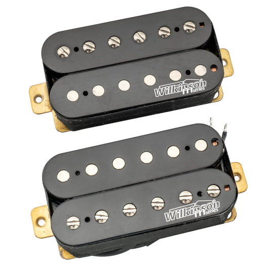 Wilkinson M Series Classic Tone Ceramic Overwound Open Style Humbucker Pickups Set for Electric Guitar