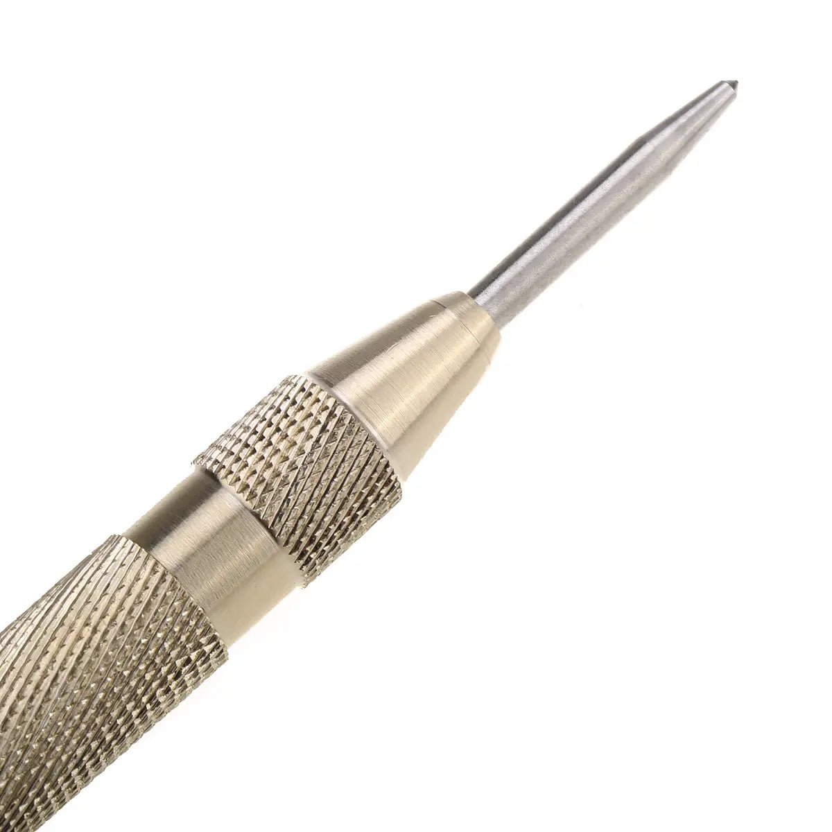 Musiclily Basic 130mm Length Brass Automatic Center Pin Punch Adjustable Spring Loaded Drill Hole Wood Hand Tool for Guitar Repair