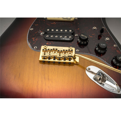 Wilkinson M Series 54mm(2-1/8 inch) Vintage Style Full Block Pop-in Arm 2-Point ST Guitar Tremolo Bridge for MIJ/MIK Strat Style Electric Guitar