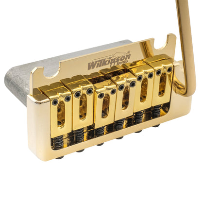 Wilkinson M Series 52.5mm(2-1/16 inch) Full Block ST Guitar Tremolo Bridge Pop-in Arm 2-Point for American Standard or Professional Fender Strat Style Electric Guitar