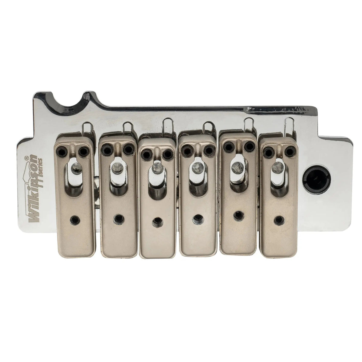 Wilkinson M Series 52.5mm(2-1/16 inch) Individual Saddle Full Block ST Guitar Tremolo Bridge Pop-in Arm 2-Point for Squier/Mexico Fender Strat Style Electric Guitar