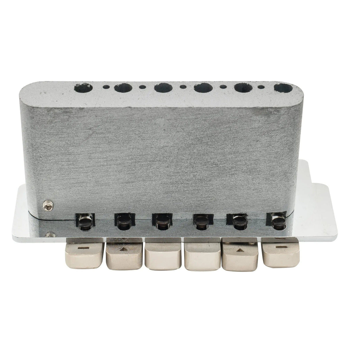 Wilkinson M Series 52.5mm(2-1/16 inch) Individual Saddle Full Block ST Guitar Tremolo Bridge Pop-in Arm 2-Point for Squier/Mexico Fender Strat Style Electric Guitar