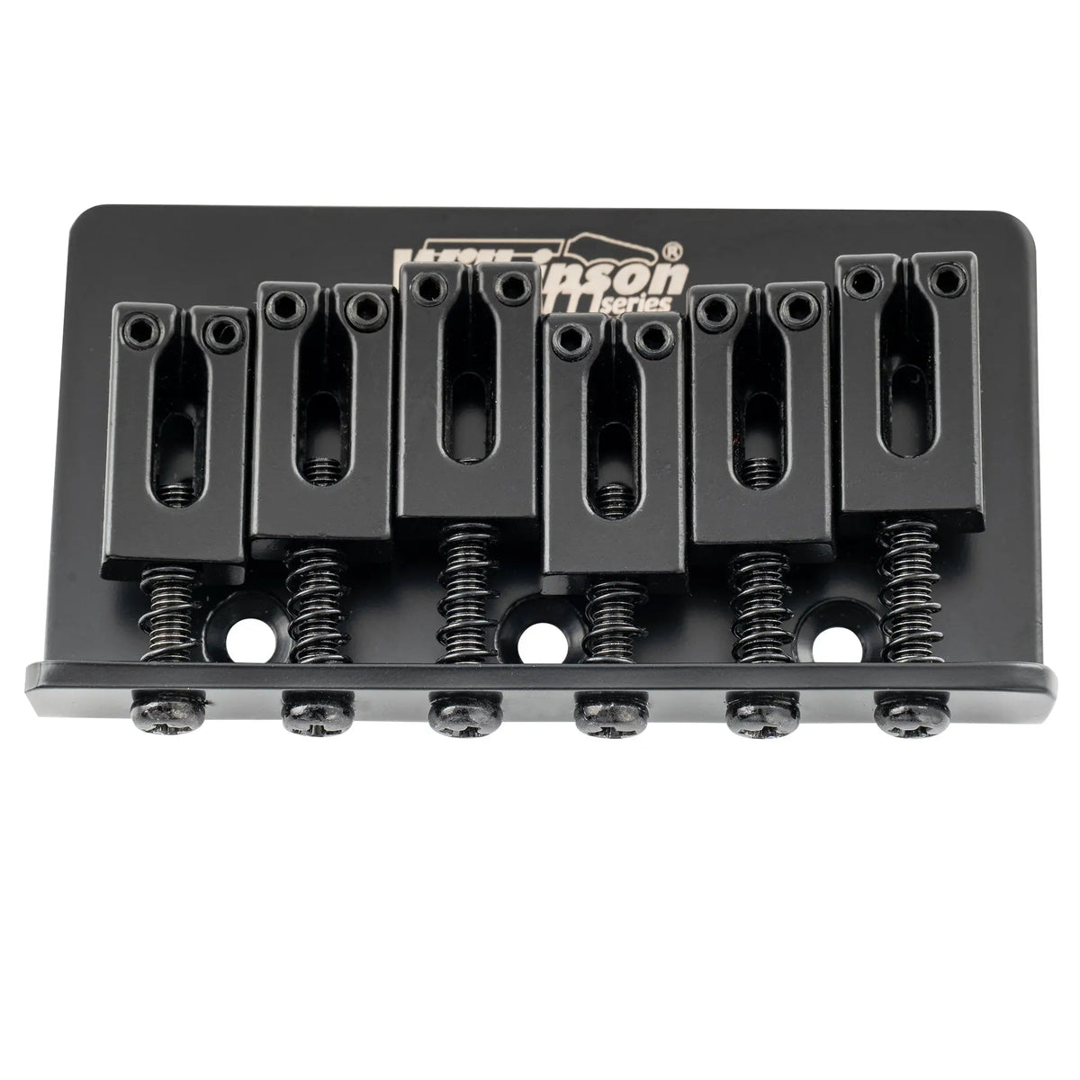 Wilkinson M Series 52.5mm(2-1/16 inch) String Spacing Modern Style Saddle Hardtail Fixed Bridge Non-Tremolo Bridge for Strat Tele Style Electric Guitar
