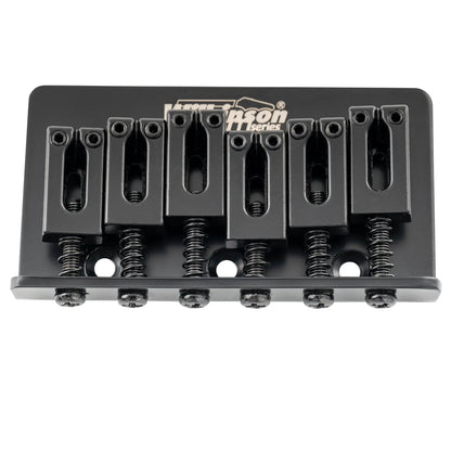 Wilkinson M Series 52.5mm(2-1/16 inch) String Spacing Modern Style Saddle Hardtail Fixed Bridge Non-Tremolo Bridge for Strat Tele Style Electric Guitar