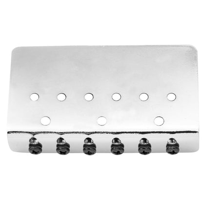 Wilkinson M Series 52.5mm(2-1/16 inch) String Spacing Modern Style Saddle Hardtail Fixed Bridge Non-Tremolo Bridge for Strat Tele Style Electric Guitar