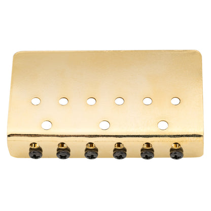 Wilkinson M Series 52.5mm(2-1/16 inch) String Spacing Modern Style Saddle Hardtail Fixed Bridge Non-Tremolo Bridge for Strat Tele Style Electric Guitar