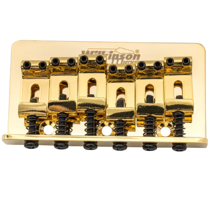 Wilkinson M Series 52.5mm(2-1/16 inch) Hardtail Fixed Bridge Vintage Bent Saddle for Squier/Mexico Fender Strat Tele Style Electric Guitar