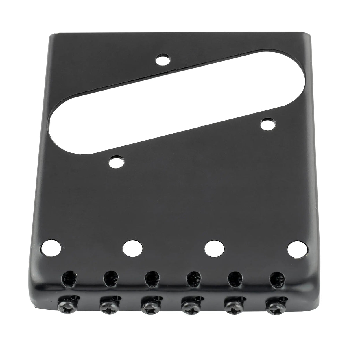 Wilkinson M Series 54mm(2-1/8 inch) Vintage Ashtray Style Bridge with 6 Brass Barrel Saddles for Tele Style Electric Guitar