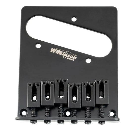 Wilkinson M Series 52.5mm(2-1/16 inch) Guitar Bridge with 6 Modern Style Saddles for Tele Style Electric Guitar