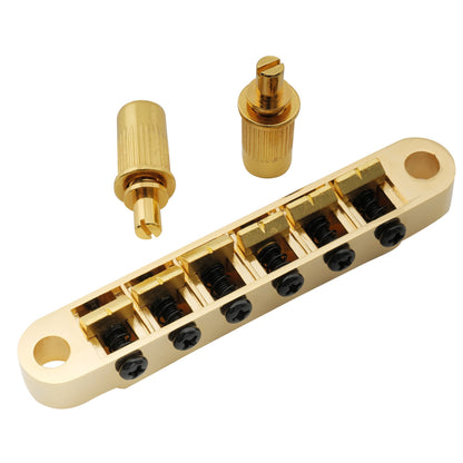 Wilkinson M Series 52mm(2-3/64 inch) String Spacing Wide Style Tune-o-matic Bridge for LP SG Style Electric Guitar