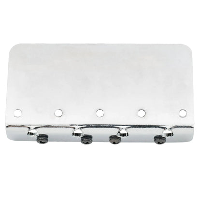 Wilkinson M Series 57mm(2-1/4 inch) Top-loading 4-String Fixed Bass Bridge Brass Saddles for Precision Bass and Jazz Bass