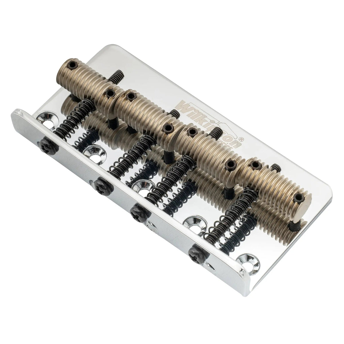 Wilkinson M Series 57mm(2-1/4 inch) Top-loading 4-String Fixed Bass Bridge Threaded Saddles for Precision Bass and Jazz Bass