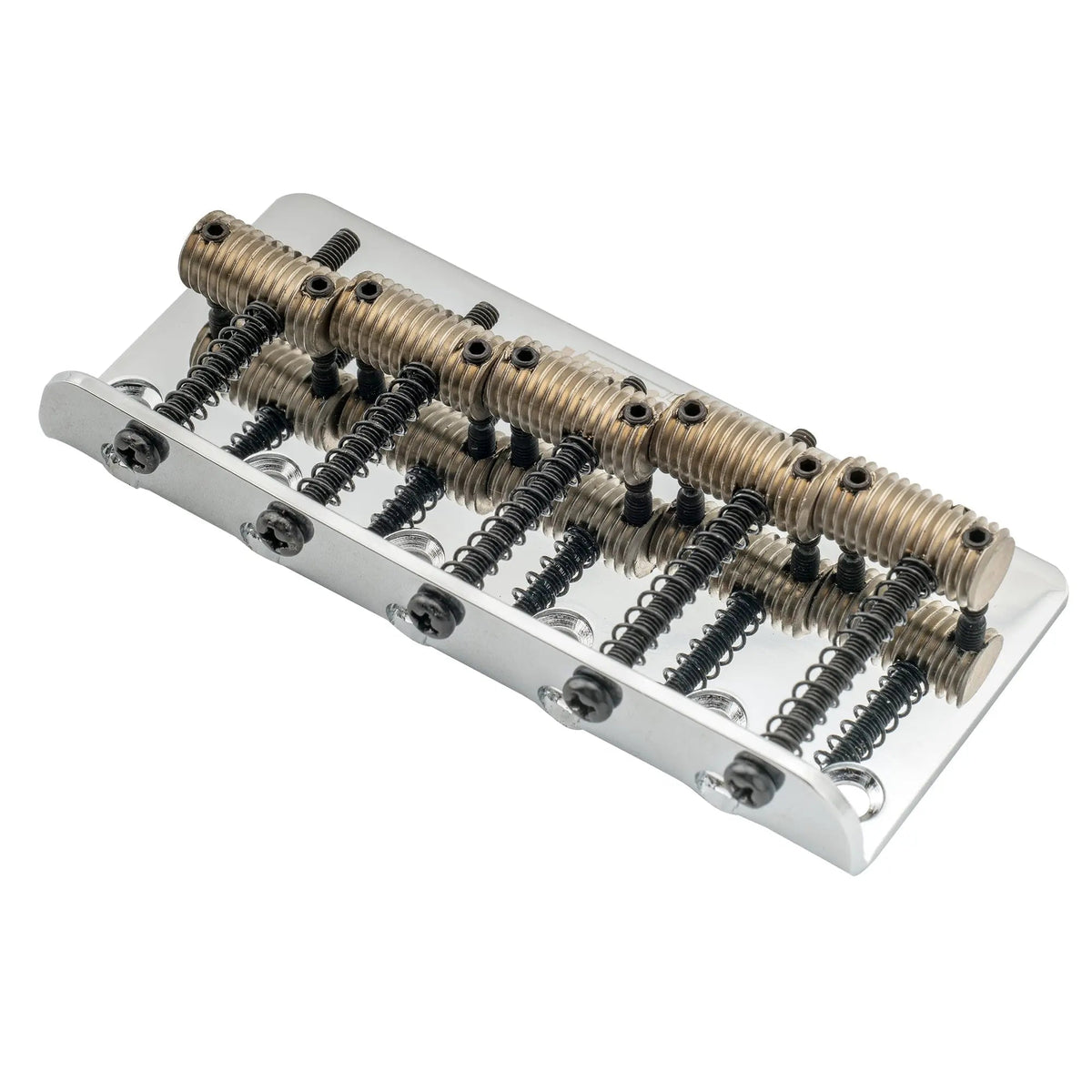 Wilkinson M Series WOB51T 72mm(2-53/64 Inch) Top-loading 5-String Fixed Bass Bridge Threaded Saddles for Precision Bass and Jazz Bass