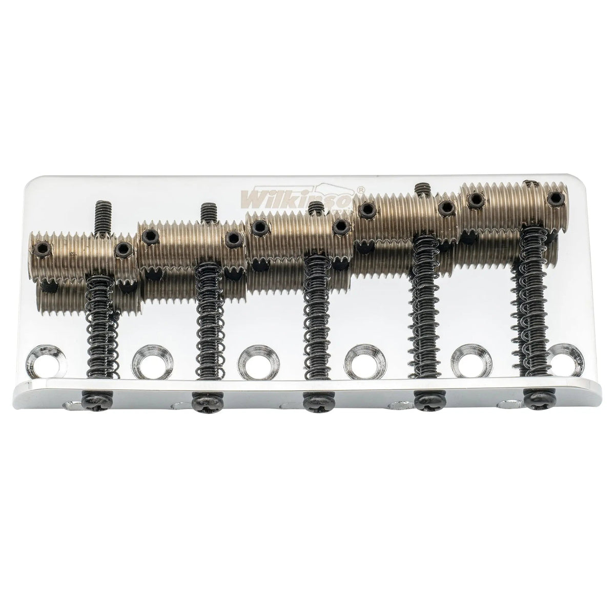 Wilkinson M Series WOB51T 72mm(2-53/64 Inch) Top-loading 5-String Fixed Bass Bridge Threaded Saddles for Precision Bass and Jazz Bass