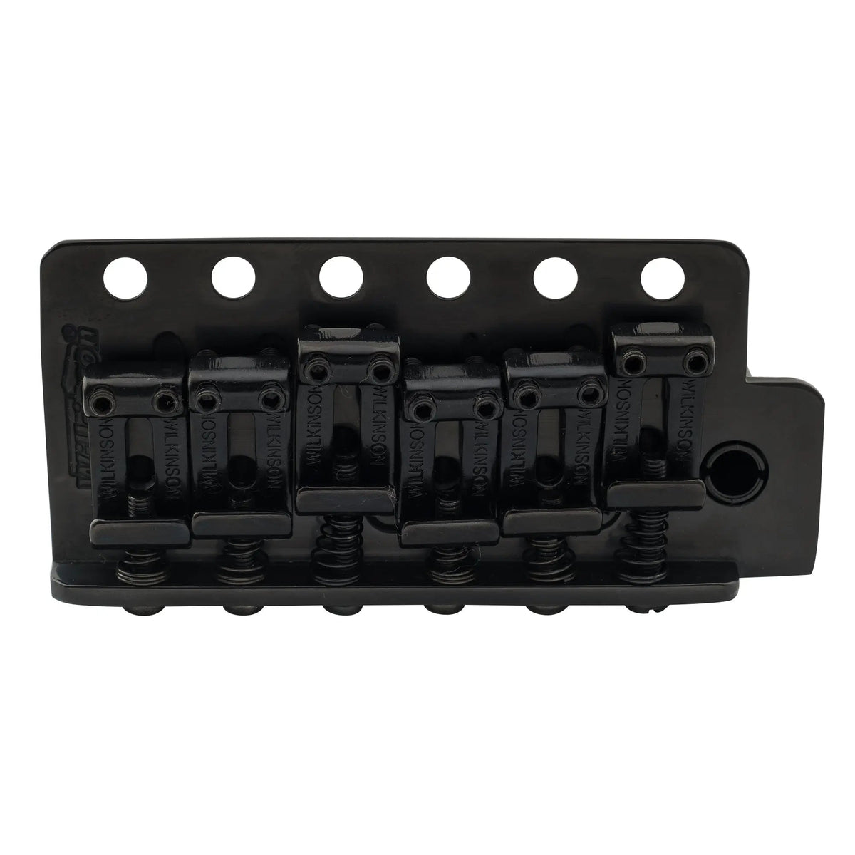 Wilkinson WVC-SB 54mm(2-1/8 inch) 6-Hole Vintage Steel Saddles Guitar Tremolo Bridge with Full Solid Steel Block for USA Vintage Strat and Japan Strat Style Electric Guitar
