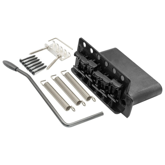 Wilkinson WVC-SB 54mm(2-1/8 inch) 6-Hole Vintage Steel Saddles Guitar Tremolo Bridge with Full Solid Steel Block for USA Vintage Strat and Japan Strat Style Electric Guitar