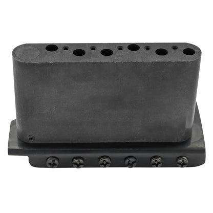 Wilkinson WVC-SB 54mm(2-1/8 inch) 6-Hole Vintage Steel Saddles Guitar Tremolo Bridge with Full Solid Steel Block for USA Vintage Strat and Japan Strat Style Electric Guitar